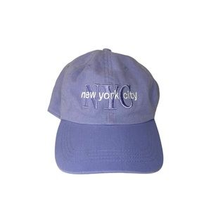 New York City NYC Purple Lavender Embroidered Ballcap Hat